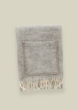 MARIA　pocket shawl（grey-white）