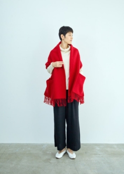 UNI　pocket shawl（red）のサムネイル