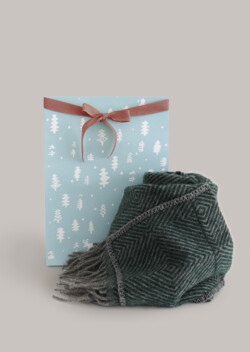 MARIA　pocket shawl（grey-green）