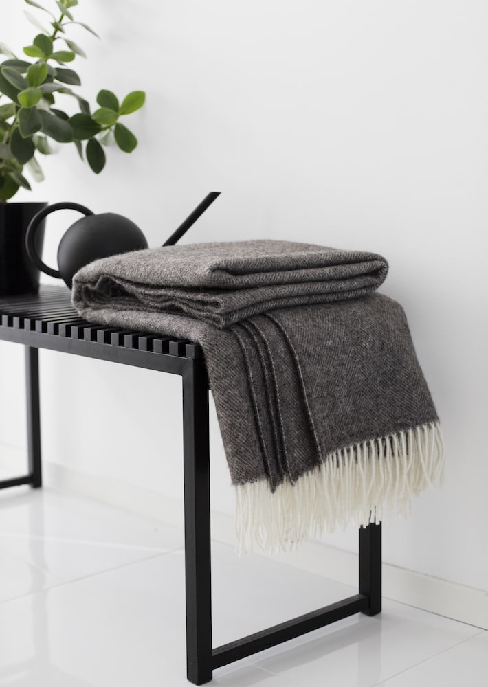 ARVO wool blanket 130×180+fringes - LAPUAN KANKURIT（ラプアン 