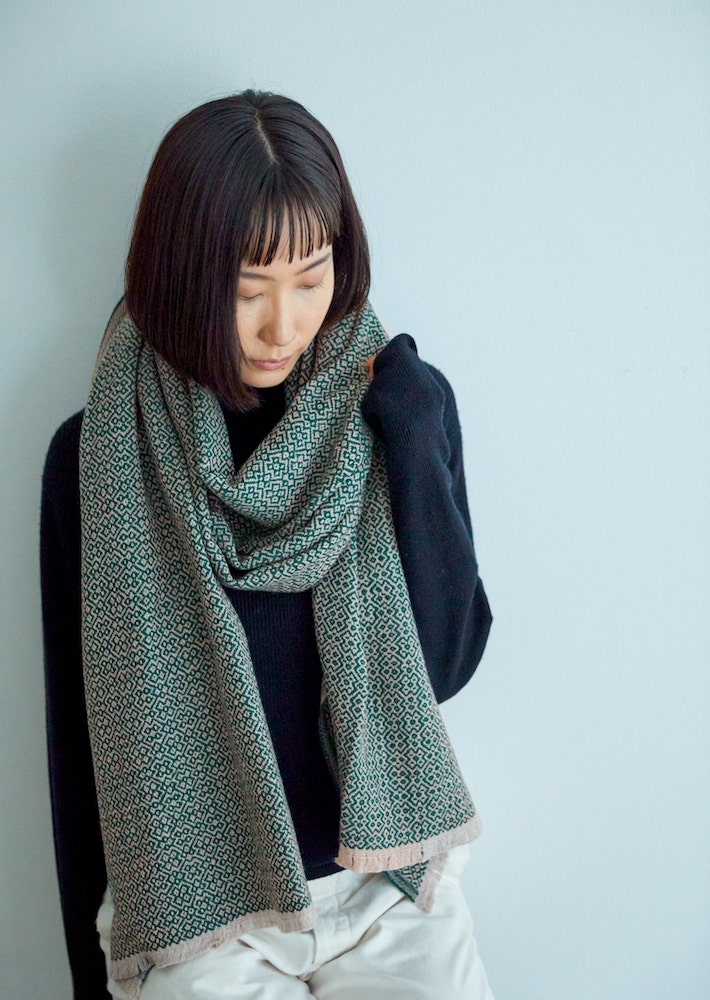 KOLI merino wool stole 60x220cm+fringes LIMITED STOCKS - LAPUAN KANKURIT（ ラプアンカンクリ）